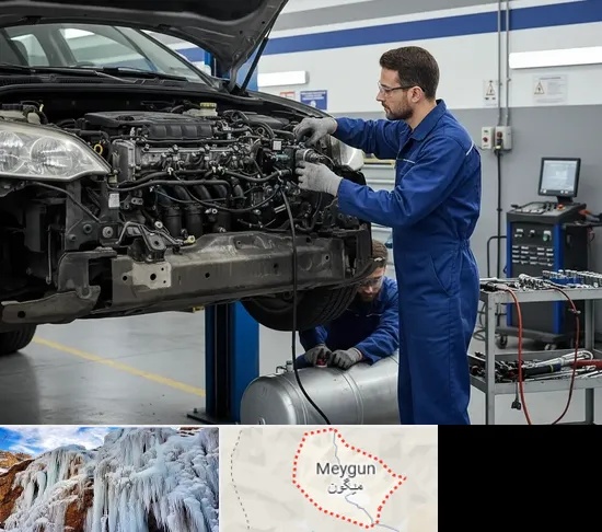 گازسوز کردن خودرو در میگون