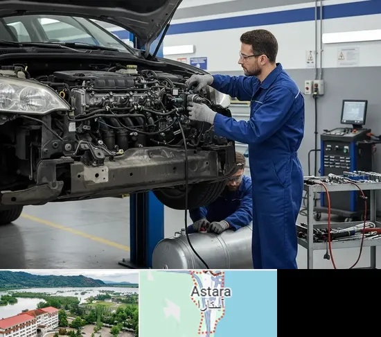 گازسوز کردن خودرو در آستارا