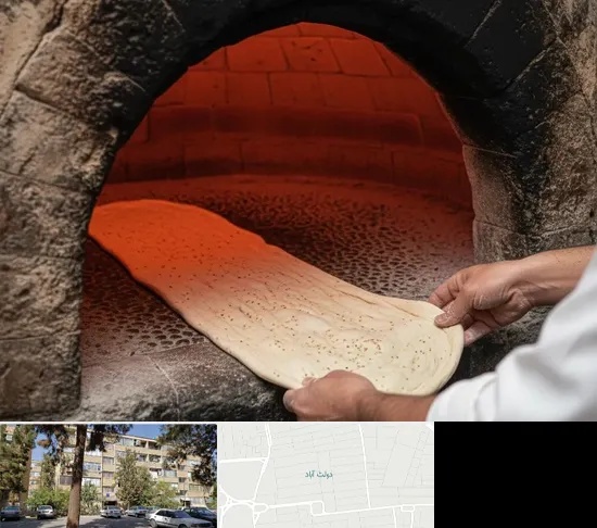 نانوایی سنگکی در دولت آباد