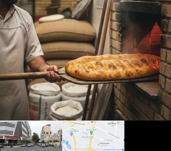نانوایی بربری در بلوار فردوس