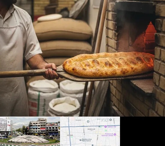 نانوایی بربری در مرکز تهران