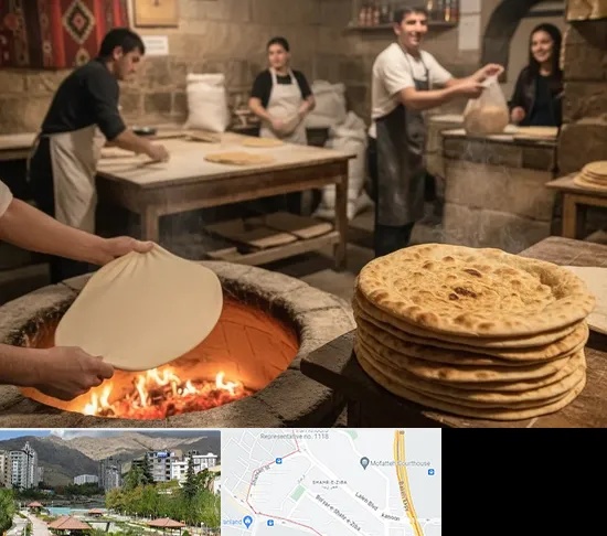 نانوایی لواش در شهر زیبا