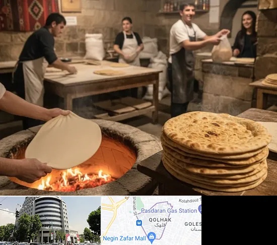 نانوایی لواش در قلهک
