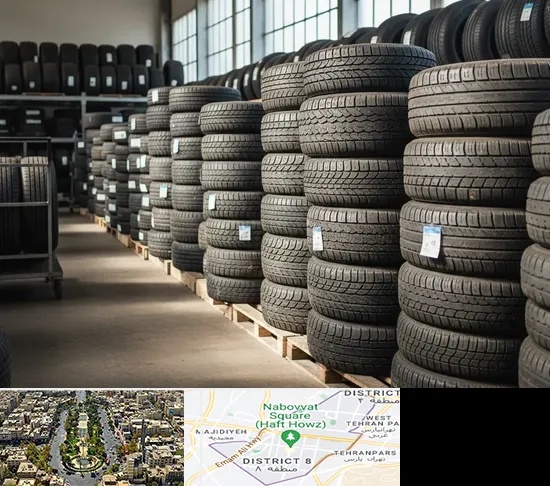 فروش لاستیک دست دوم در نارمک