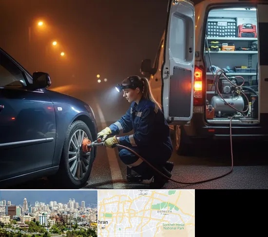 آپاراتی سیار در شرق تهران