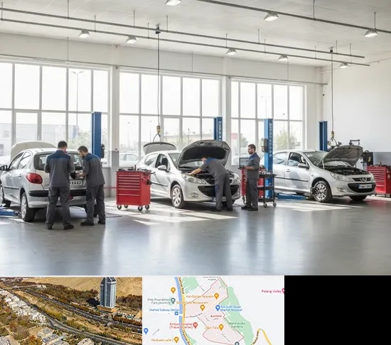 تعمیرگاه پژو در خیابان نیایش شیراز