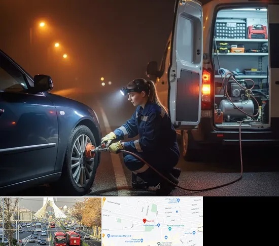 آپاراتی سیار در خیابان آزادی