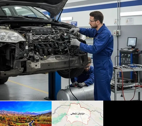 گازسوز کردن خودرو در خراسان شمالی
