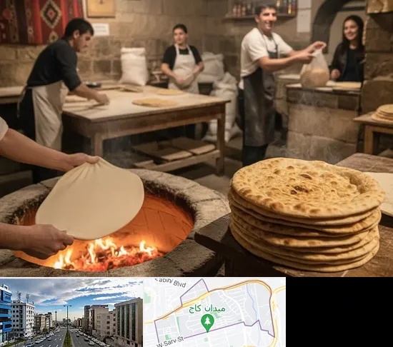 نانوایی لواش در سعادت آباد