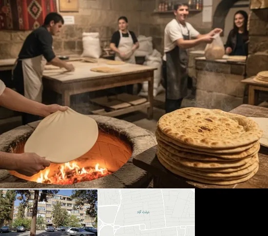نانوایی لواش در دولت آباد