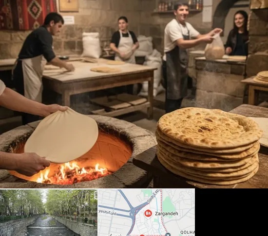 نانوایی لواش در زرگنده