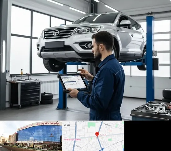 تعمیرگاه هایما در نصف راه تبریز