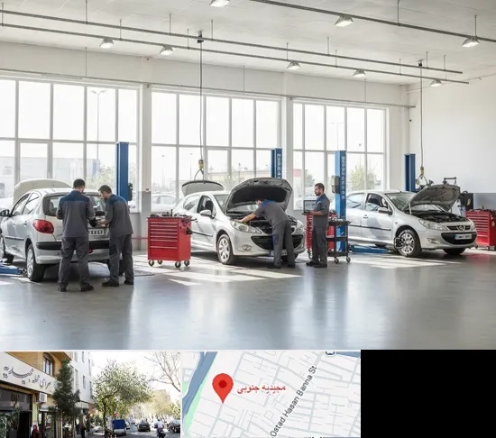 تعمیرگاه پژو در مجیدیه جنوبی