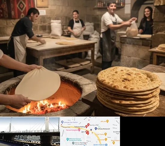 نانوایی لواش در پارک وی