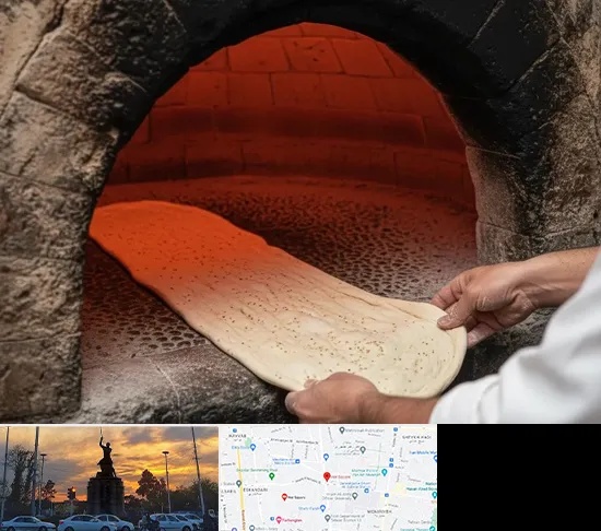 نانوایی سنگکی در میدان حر