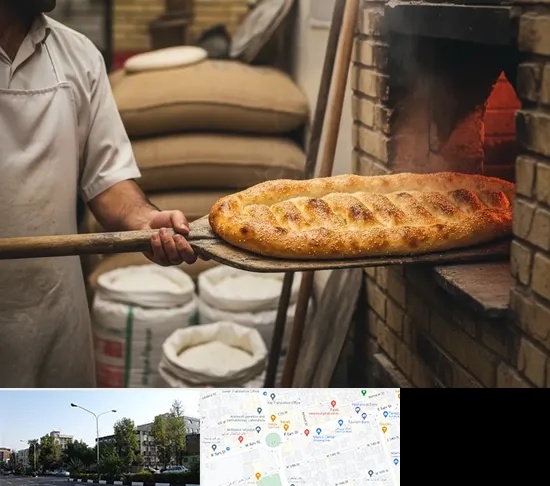 نانوایی بربری در میدان کاج
