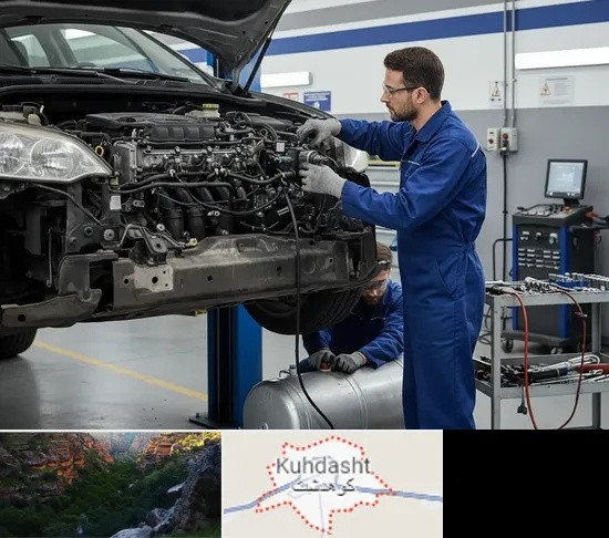 گازسوز کردن خودرو در کوهدشت