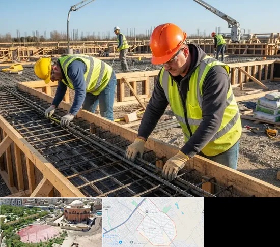 آرماتوربندی و بتن ریزی در گلستان اسلامشهر