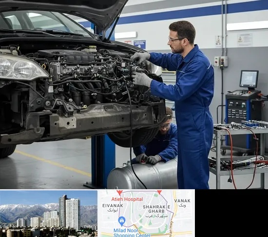 گازسوز کردن خودرو در شهرک غرب