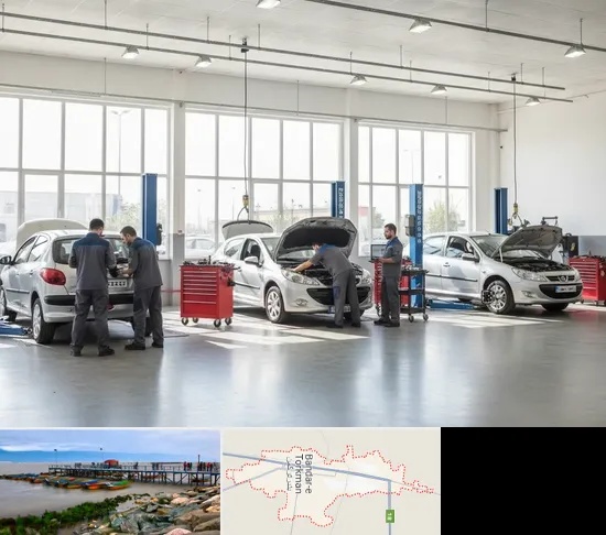 تعمیرگاه پژو در بندر ترکمن