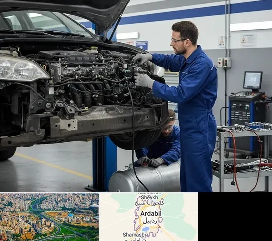 گازسوز کردن خودرو در اردبیل