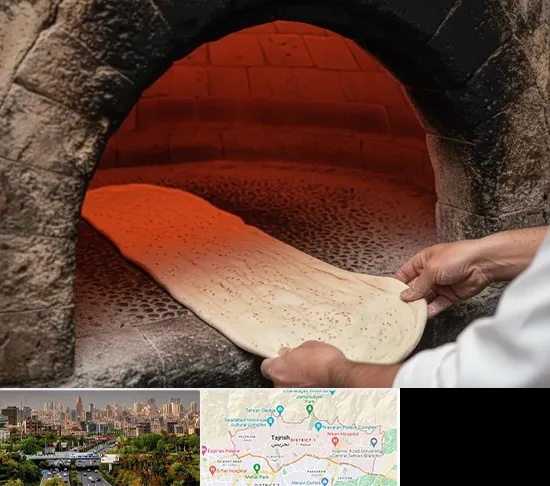نانوایی سنگکی در منطقه 1 تهران