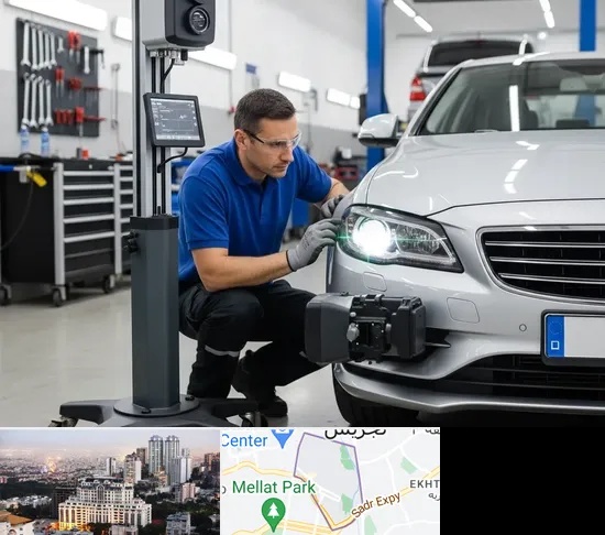 تنظیم نور چراغ خودرو در الهیه