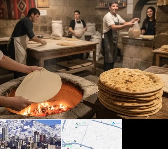 نانوایی لواش در ازگل