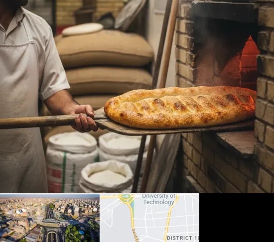 نانوایی بربری در استاد معین