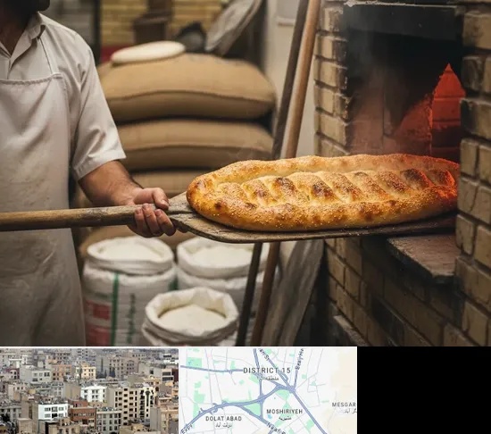 نانوایی بربری در جنوب شرق تهران