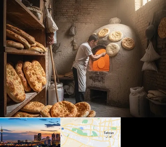 نانوایی تافتون در غرب تهران