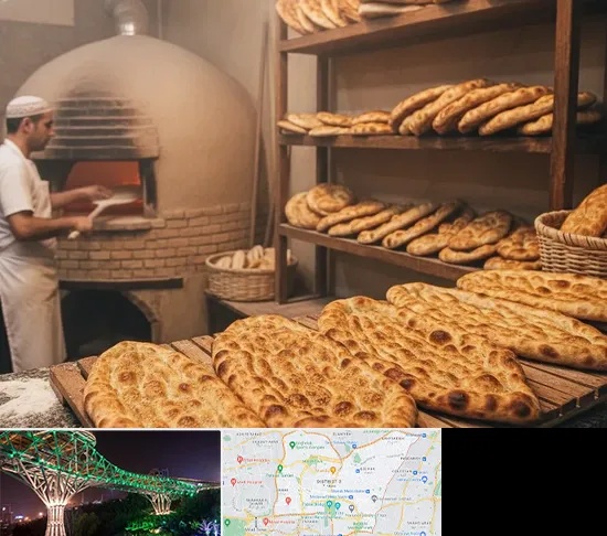 نانوایی در منطقه 3 تهران