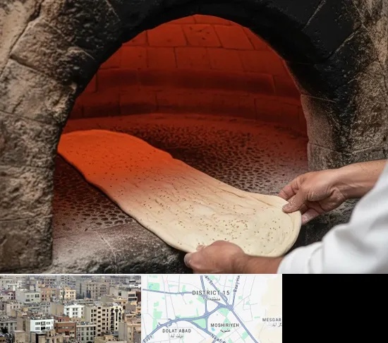نانوایی سنگکی در جنوب شرق تهران