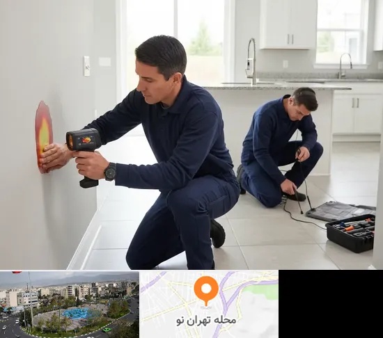 نشت یابی در تهران نو