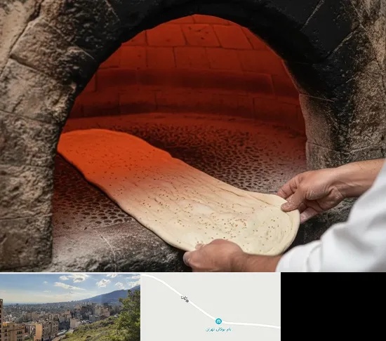 نانوایی سنگکی در بوکان تهران