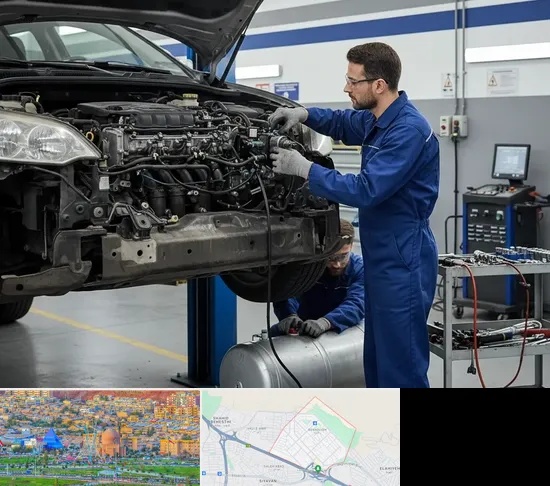 گازسوز کردن خودرو در رشدیه تبریز