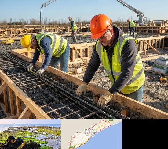 آرماتوربندی و بتن ریزی در بندرلنگه