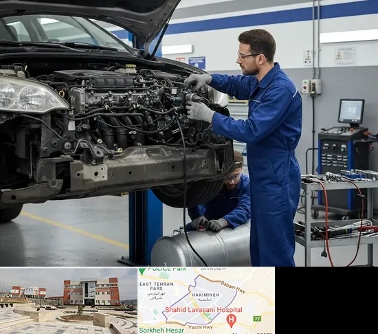 گازسوز کردن خودرو در حکیمیه