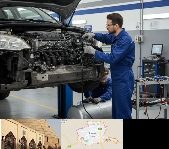 گازسوز کردن خودرو در ساوه