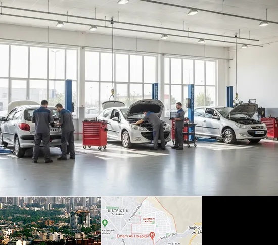 تعمیرگاه پژو در عظیمیه کرج