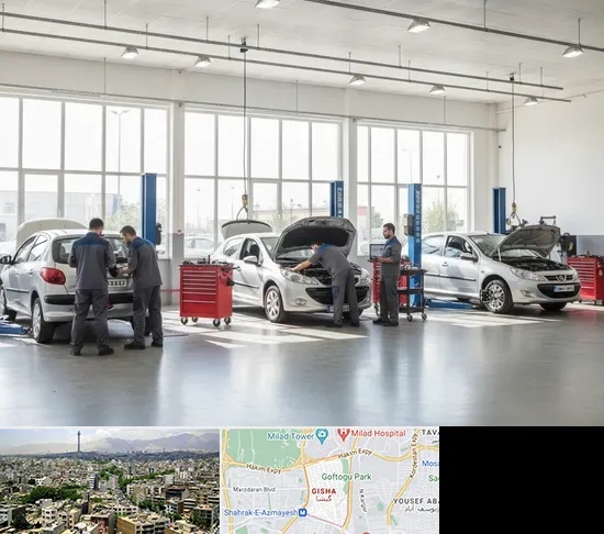 تعمیرگاه پژو در گیشا