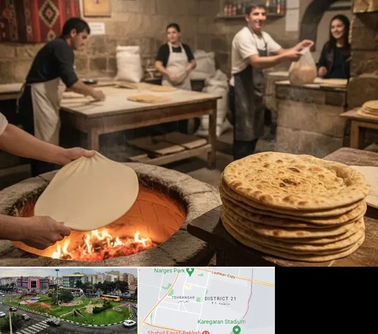 نانوایی لواش در تهرانسر