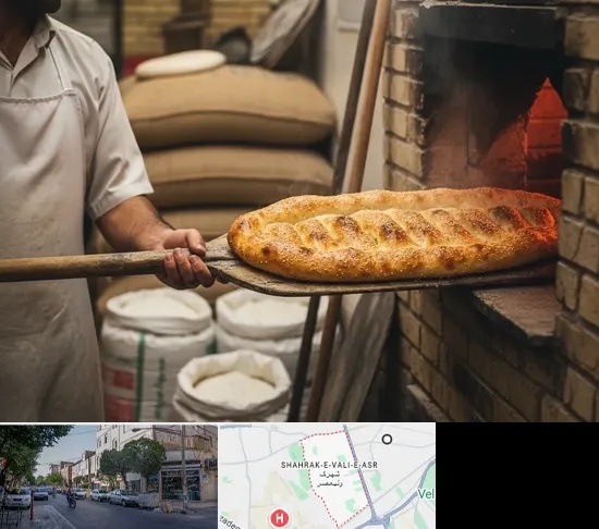 نانوایی بربری در شهرک ولیعصر