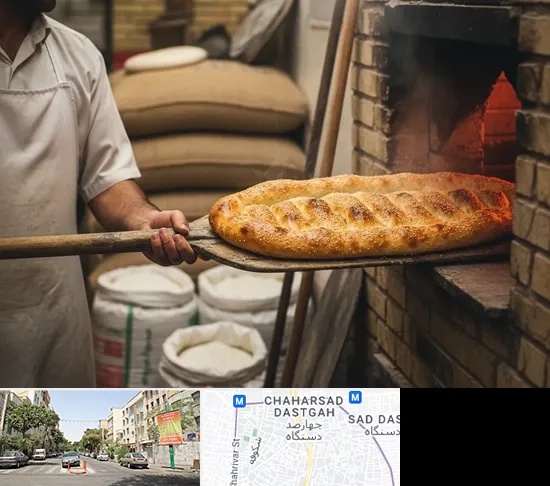 نانوایی بربری در چهارصد دستگاه