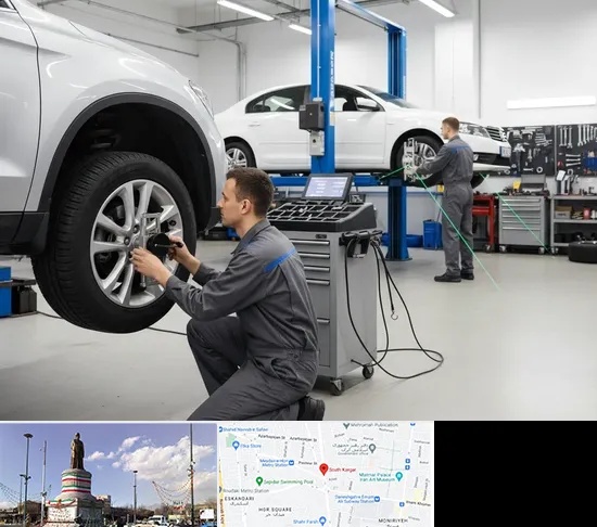 بالانس و تنظیم فرمان در کارگر جنوبی