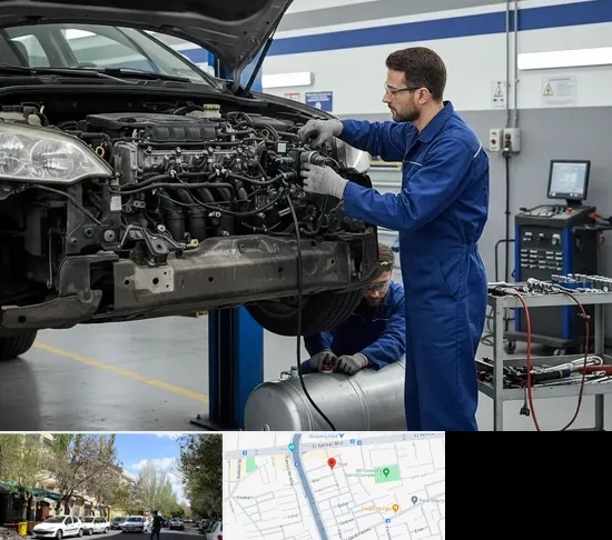 گازسوز کردن خودرو در کوی فیروز تبریز