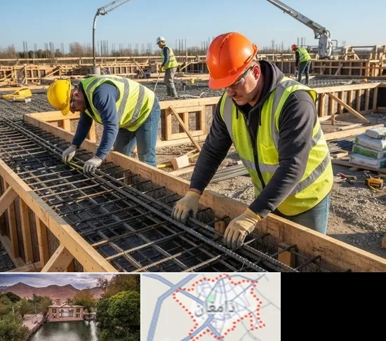 آرماتوربندی و بتن ریزی در دامغان