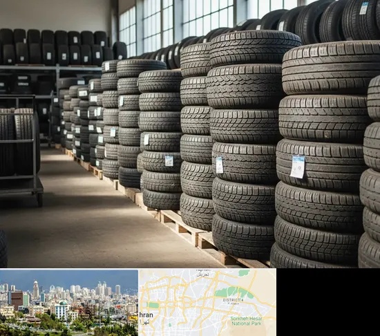 فروش لاستیک دست دوم در شرق تهران
