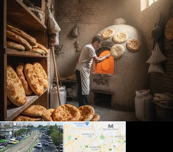 نانوایی تافتون در جنوب تهران