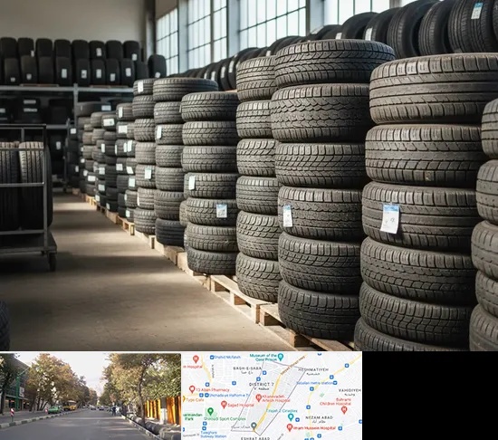 فروش لاستیک دست دوم در شریعتی